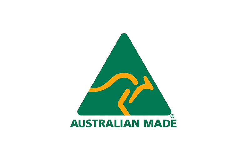 Australian Made Logo White