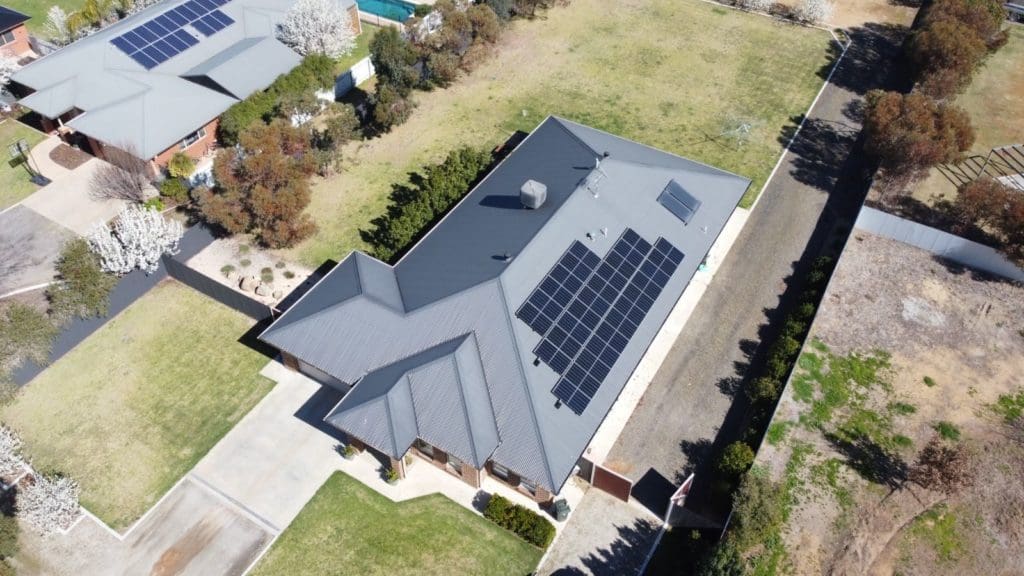 Deniliquin Solar Installation Drone Shot